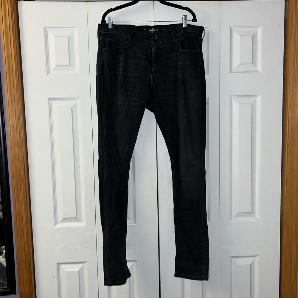 Men's Black Hollister Skinny Jeans